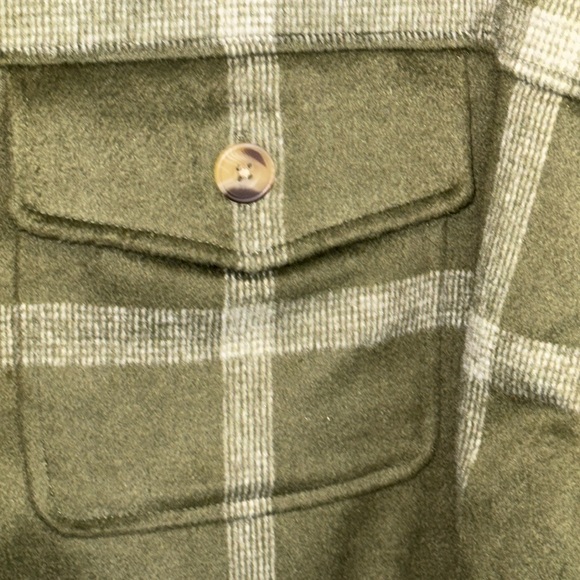 NWT Sonoma Green Plaid Shacket in Size 0X, 1X, 2X, 4X - Picture 6 of 16